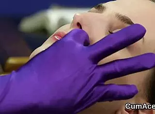 Honey Sucks Cocks in Bukkake Facial