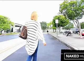 Amateur blonde loves sucking big black cocks