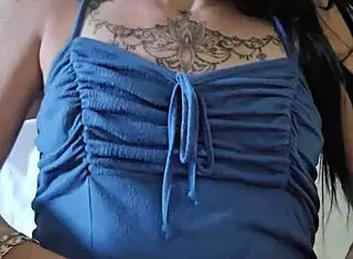 petite emy angel loves groping her body alone