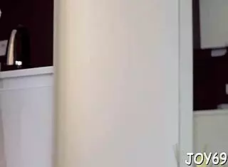 Teen stuffs pussy with dildos.