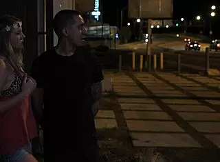 Stranded Teen Gets Rough Doggystyle and Cowgirl Outdoors