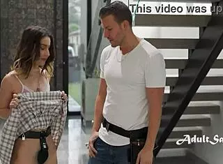 i spanked my petite babe in chastity belt during first time fucking