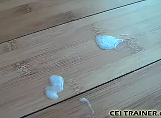 you stroke out a hot load of jizz so i can feed it to you in this pov femdom session