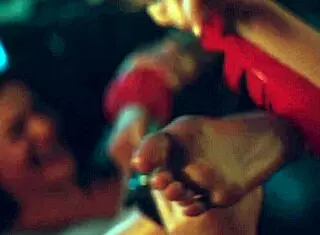 no escape from mistress of tickling 😈, toes bound barefoot brunette ass submissive close up bdsm.