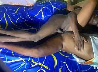 Ebony submissive hears about my big cock and rushes for a rough quickie taste