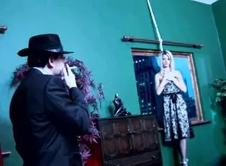 Mother-In-Law Receives Anal Sex While Wearing Fishnets On The Bed