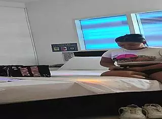 mature latina feels guilty cheating with step-nephew in passionate sex