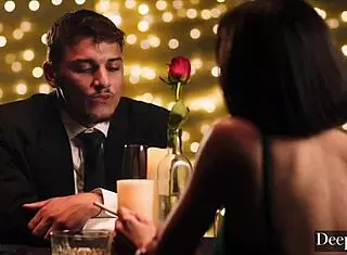 tiny 18+ hottie aubrey sucks his cock, licks her pussy in lingerie and heels, then rides all night for a cumshot.