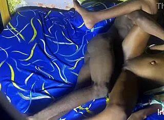 Ebony submissive hears about my big cock and rushes for a rough quickie taste