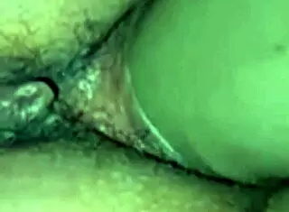 Ebony babe, play with your big pussy using that dildo?