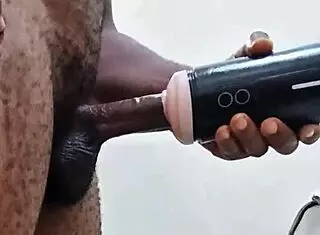 My girlfriend wasn't around so i helped myself in the bathroom