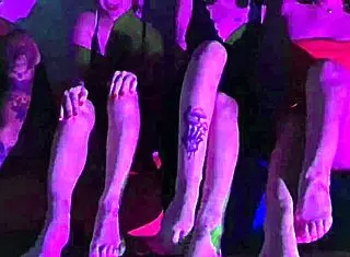 four petite sluts worship toes smoking stripping and kissing 😍