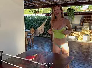 Ping Pong Challenge Lost And Ended Sucking Vagina!