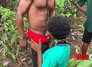 Nigerian threesome with strangers gets wild!