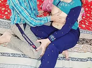 Desi hot couple engages in rough anal fucking in bedroom with doggystyle