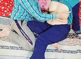 Desi hot couple engages in rough anal fucking in bedroom with doggystyle