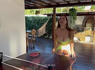 Ping Pong Challenge Lost And Ended Sucking Vagina!