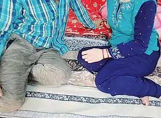 Desi hot couple engages in rough anal fucking in bedroom with doggystyle