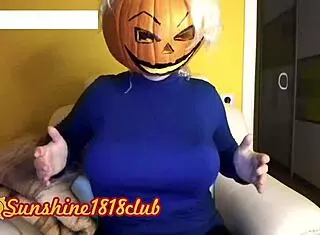 Happy Halloween Big Boobs Pumpkin Cam Cosplay Recorded on 10/31