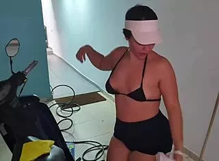 Colombian Step Sister's Huge Ass Leads to Delicious Fuck After Bike Wash.