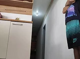 risky encounter with friend while husband showers