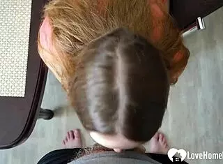 Filthy Step Sis Begs for Kitchen Cock Pounding