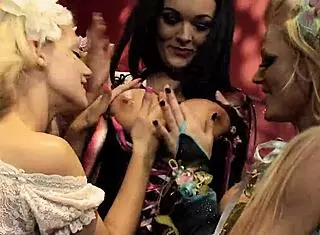 Blonde Trio Explores Lesbian Kissing And Fingering Hopes