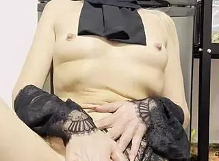 masturbation dildo orgasm in bed