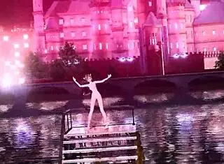 Meiko in nostalogic project diva nude mod with cat costume