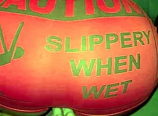 Caution Slippery When Wet Amateur Couple Backshots Creamy Tight Pussy BBC