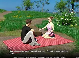 Redhead College Girl Tackles Huge Cock in Shower!