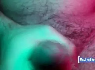 Frontal cumshot during masturbation close-up