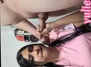 Horny Colombian Stepmother Seduces Stepson In Bath