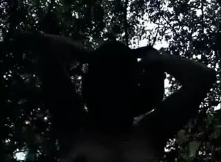 European milf slave humiliated in forest with dildo and handcuffs