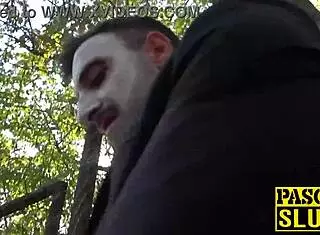 Submissive English Slut Bound and Fucked Rough with Creampie