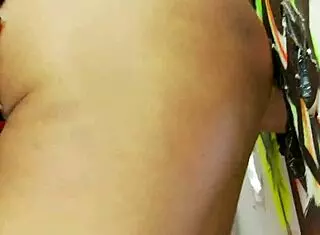 kerry louise services cocks at gloryholes with anal finger and shaved pussy