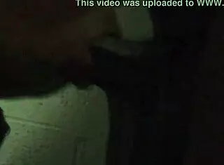 Neighbor's wife fucks in basement. Ebony milf gives oral, creampie, and cum in mouth.