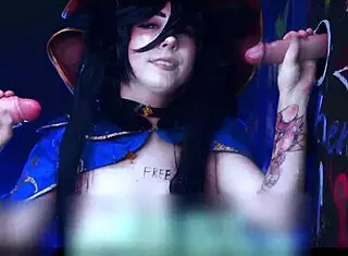 Astrologer Mona enjoys glory hole fetish