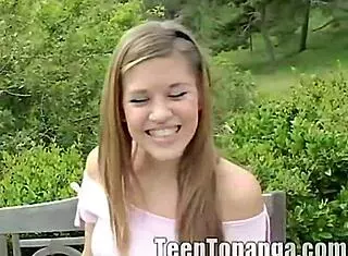 i love watching teen topanga finger herself at the park