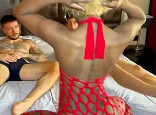 Latina with killer ass talks dirty taking two huge rods