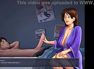 Stepmom blows monster cock in anime episode