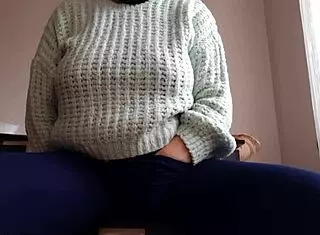 Risky Masturbation At Workplace Office With Cum