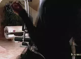 big tits milf brunette gets banged hard at gym