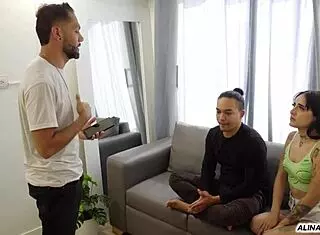 Wife fucks for rent in front of cuck husband