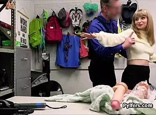 Hottie Steals Dildo, Gets Big Dick In Office.