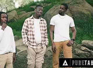 pure taboo big dick strangers have roadside gangbang with milf lookalikes shay sights