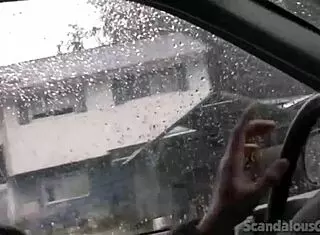 Teen Hottie Strips And Fingers Herself In Car