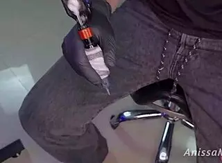 does this sexy big ass slut pay her tattoo artist with sex anissamiller