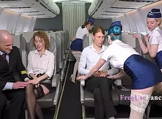 Freeuse Stewardess Pussy on Airline Flight!