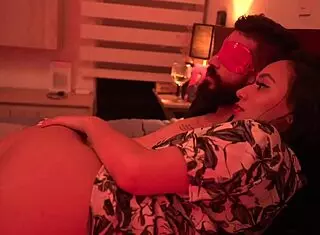 In the classroom, the master creates fetish content with bound latina in domination session